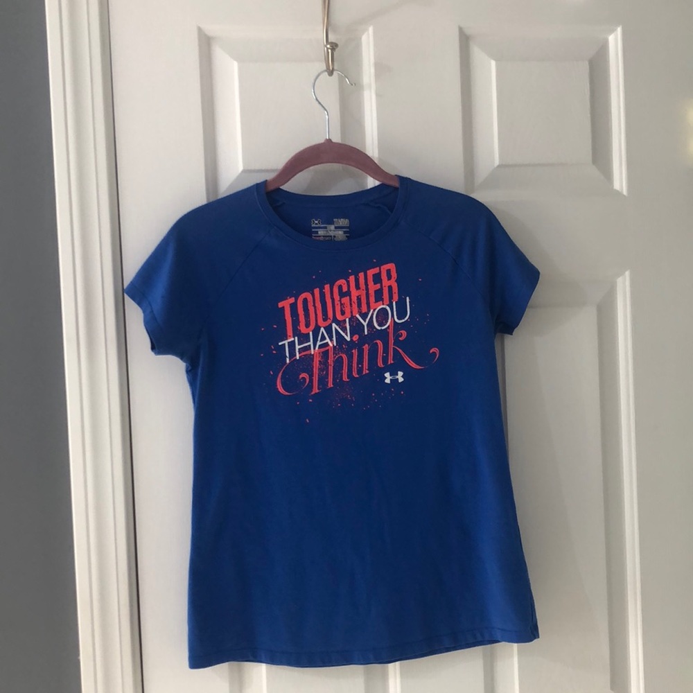 Youth Girls Large Under Armour Athletic Tee